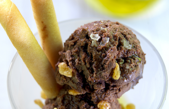 Chocolate and Picual Olive Oil ice cream recipe