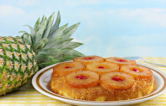 Pineapple eggless cake