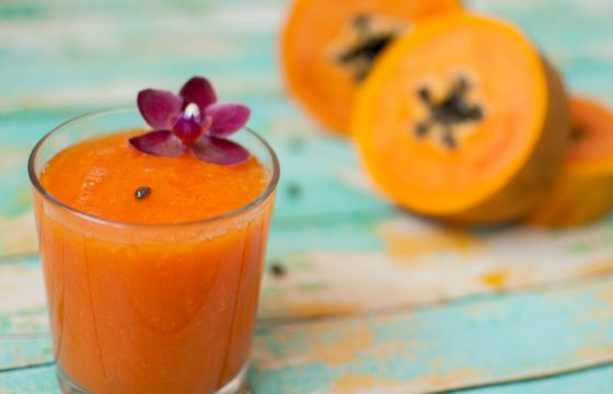 Mango, papaya and carrot Smoothie